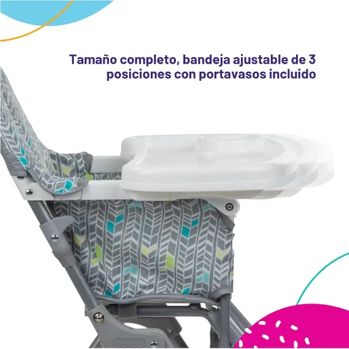 Miniatura 7 de Cosco Trona infantil para bebé, silla alta plegable simple, diseño conveniente, ligero y compacto, Mapleton