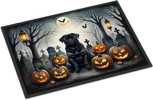 Miniatura 38 de Caroline's Treasures DAC2011MAT - Felpudo de Halloween espeluznante con diseño de Beagle, de 18 x 27 pulgadas, para interiores y exteriores