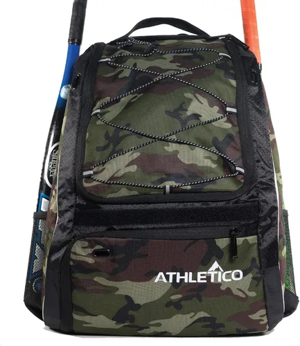 Miniatura 10 de Athletico - Mochila para bate de béisbol, mochila para equipamiento y accesorios de béisbol, T-Ball y sóftbol para jóvenes y adultos Para guardar