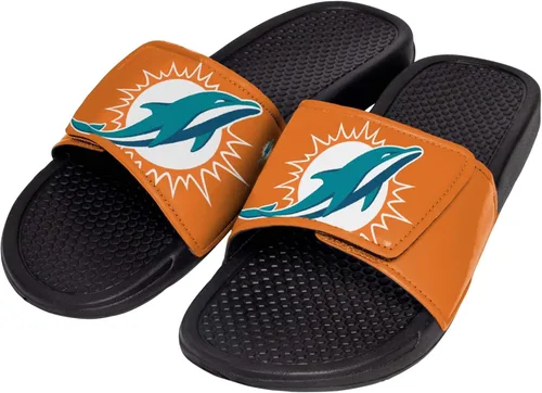 Miniatura 7 de FOCO mens NFL Team Cropped Big Logo Shower Sport Slide Flip Flop Sandals
