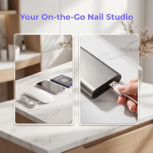 Miniatura 4 de Máquina de terapia de luz UV Mini lámpara LED portátil Secador de uñas Herramientas de esmalte de uñas