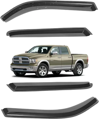 Miniatura 149 de Viseras para ventanas para Mazda 3 Sedán 4 puertas 2004 2005 2006 2007 2008 2009 estilo JDM Mugen, deflector de viento, protector solar y de lluvia