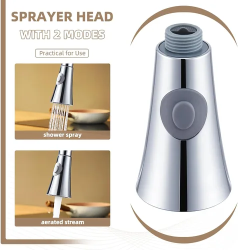 Miniatura 3 de Angle Simple Repuesto de rociador para fregadero de cocina, rosca tipo G de 1/2 o 13/16 pulgadas, probado según NSF/ANSI/CAN 61 y 372, accesorio