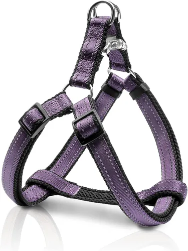 Miniatura 10 de Arnés reflectante para perro, arnés sin tirones para perros de tamaño grande, arnés con hebilla de liberación rápida para caminar, correr, entrenar