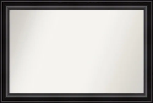 Miniatura 623 de Amanti Art Espejo personalizado, espejo de baño negro puente, espejo de pared o espejo de tocador de baño sobre el fregadero (26 x 26 pulgadas)
