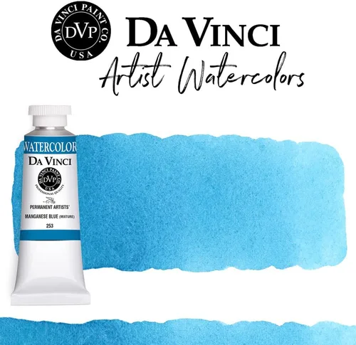 Miniatura 10 de DA VINCI PAINTS Pintura Acuarela Profesional para Artistas, Alizarin Crimson (Quinacridone), 37ml Índigo