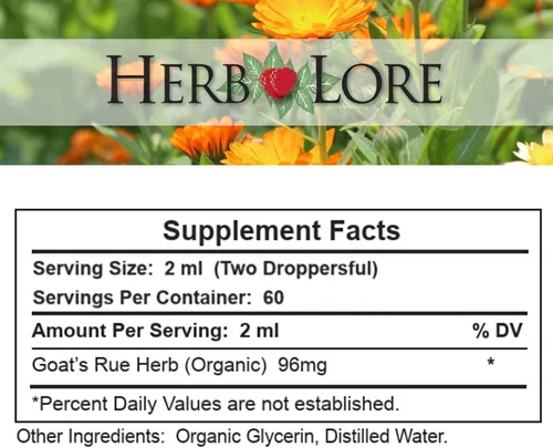 Miniatura 8 de Herb Lore Organic Goats Rue Tintura - Suplemento de lactancia para lactancia materna - Apoyo natural de producción de leche materna para aumentar