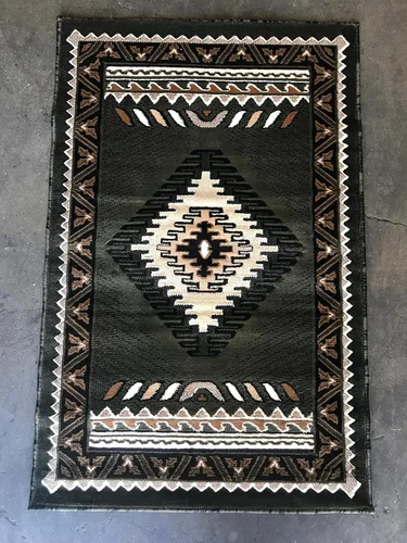 Miniatura 56 de Kingdom South West - Alfombra ovalada de nativos americanos, diseño bereber beige, D143 (3 pies x 4 pies 7 pulgadas, ovalada)