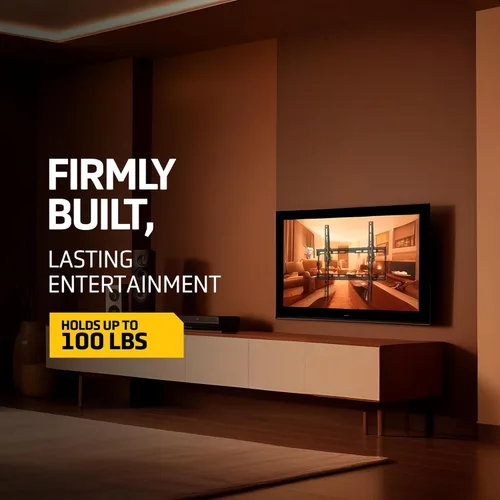 Miniatura 3 de LionBeam Soporte de pared resistente para TV de 32" a 70" con capacidad para hasta 100 libras Max Vesa 400 x 400 Monitores Soporte de montaje