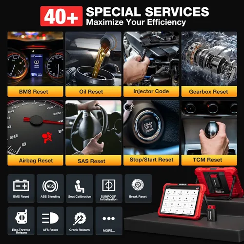 Miniatura 5 de KINGBOLEN K10 Pro Full Systems Mapa de Topología de Escáner de Coche de 10", Herramienta de Escaneo Bidireccional Bluetooth Escáner OBD2, Servicio