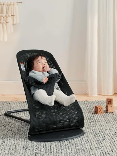 Miniatura 4 de BabyBjörn Bouncer Bliss, Marco Negro, Malla, Asiento de Góndola Ajustable 2 en 1 para Bebé y Silla para Niño Pequeño, de Recién Nacido a Niño