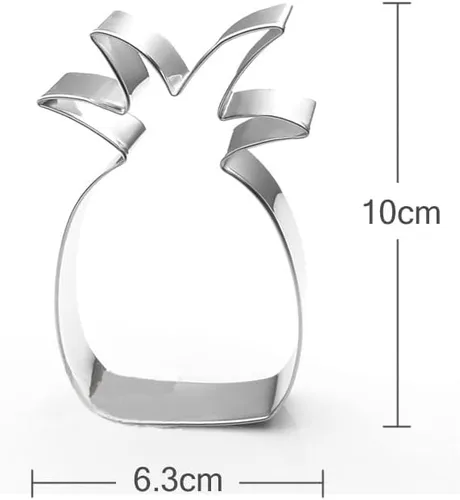 Miniatura 2 de SYHL Molde de acero inoxidable para galletas de piña
