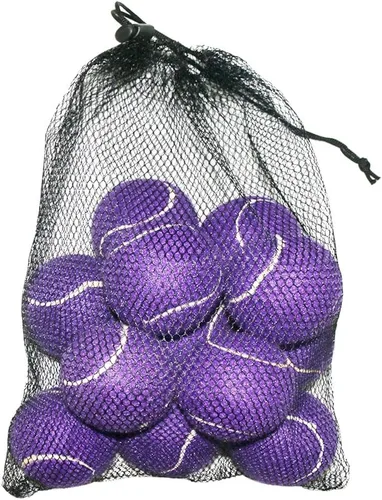 Miniatura 21 de URBEST Pelota de tenis, 12 paquetes de pelotas de tenis de entrenamiento, pelotas de práctica para jugadores novatos, pelotas de juego para perros