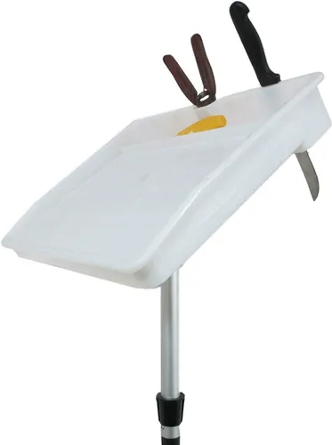 Miniatura 2 de Pactrade Marine Tabla de cortar de cebo para barco, mesa ajustable de filete de limpieza de peces con compartimentos, ranuras para cuchillos