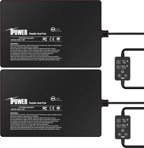 Miniatura 12 de iPower Almohadilla de calor para reptiles de 8W bajo el tanque, calentador de terrario para tortugas, lagartos, ranas y otros animales pequeños