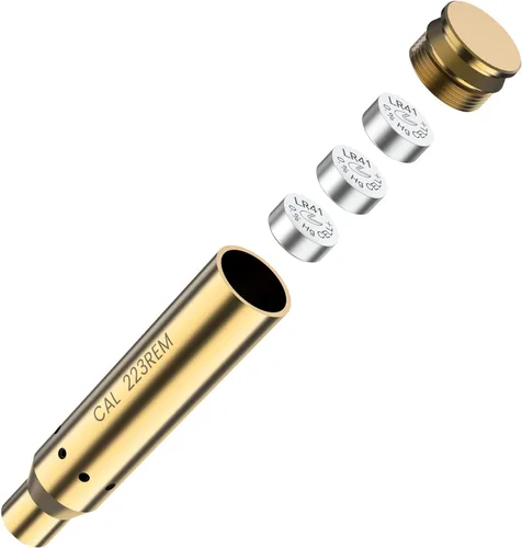 Miniatura 4 de Feyachi Bore Sight 9MM/223 5.56/12GA Punto Rojo Laser Zeroing Bore Sighter Pistola Laser Boresighter con 3 Juegos Latón