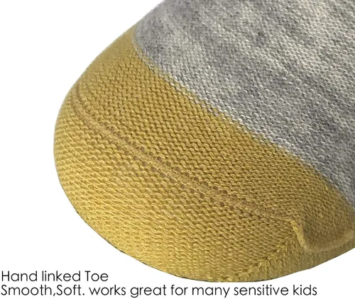 Miniatura 3 de Hzcojulo Calcetines unisex de algodón suave para niños pequeños, talla 1-15 años, 10 pares