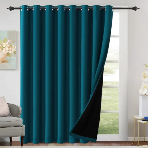 Miniatura 39 de H.VERSAILTEX Cortinas 100% de opacidad para dormitorio, con aislamiento térmico, cortinas opacas completas para sala de estar, cortinas de ventana