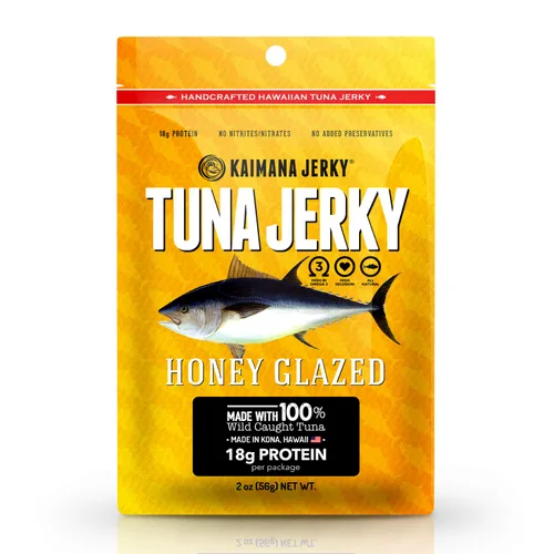 Miniatura 14 de Kaimana Ahi Atún Jerky, chile hawaiano, 2 onzas, capturado en la naturaleza, alto en Omega 3, totalmente natural, fabricado en los Estados Unidos