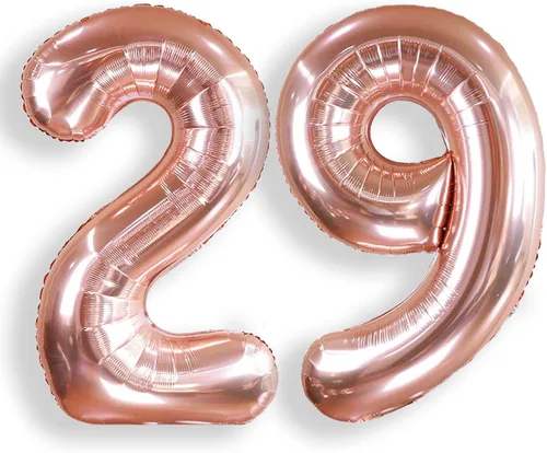 Miniatura 21 de AULE Globos grandes de 40 pulgadas con números 0 azules, globos grandes de números de aluminio, decoraciones de fiesta de cumpleaños de helio