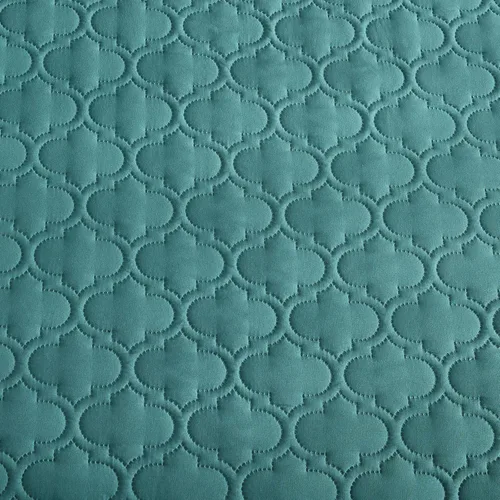Miniatura 8 de CHIXIN Colcha con falda con volantes, caída de 30 pulgadas de largo, ropa de cama estilo Shabby Chic, ligera, juego de 3 piezas, tamaño King, laguna