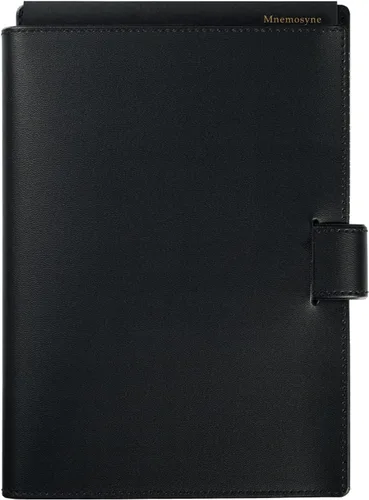 Miniatura 2 de Maruman MNEMOSYNE - Agenda mensual 2022 MND283-22 + bloc de notas N188A (0.197 in al cuadrado) con una cubierta de PVC negra elegante y duradera, 1