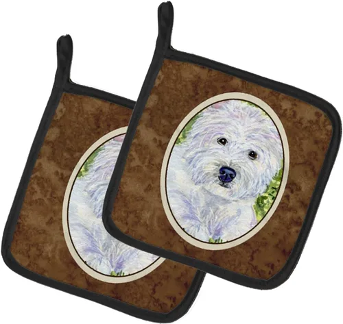 Miniatura 191 de Caroline's Treasures SS8617PTHD - Juego de soportes para ollas de cocina resistentes al calor, almohadillas calientes para horno para cocinar, Husky