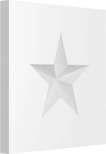 Miniatura 17 de Ekena Millwork ROSP080X080X050SDG06 Roseta de estrella Sedgwick estándar con borde cuadrado, 8 pulgadas de ancho x 8 pulgadas de alto x 1/2 "P