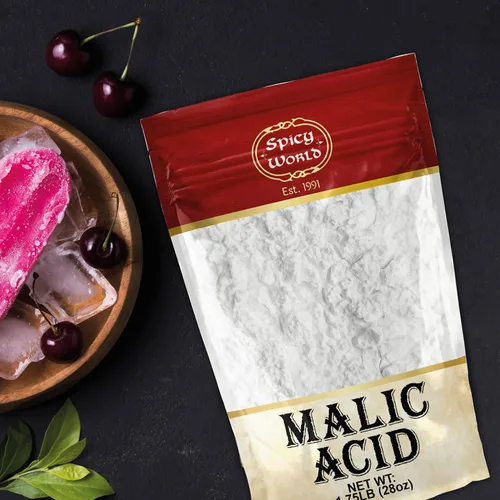 Miniatura 7 de Spicy World Polvo de ácido málico de 1.75 libras (28 onzas), grado alimenticio, cristales, sabor agrio, 1 paquete cada uno