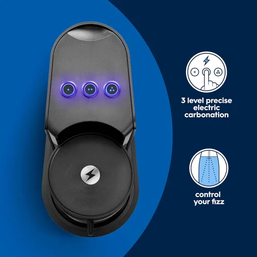 Miniatura 6 de SodaStream E-Duo - Máquina de agua con gas (negro) con 60 litros de CO2, 1 botella de carbonatación sin BPA y (1) botella de vidrio de 1 litro