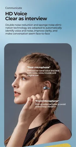 Miniatura 4 de Auriculares inalámbricos de conducción ósea con clip para la oreja, auriculares Bluetooth abiertos 2023, IPX5 impermeables con gancho después de un