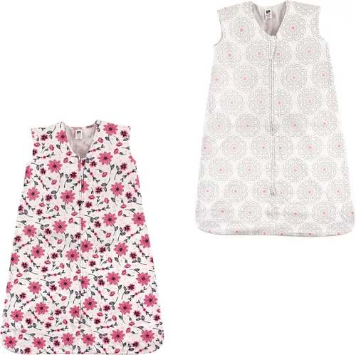 Hudson Baby Saco de dormir unisex de algodón sin mangas para bebé, saco de dormir, manta Botánico floral moderna