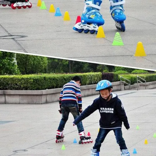 Miniatura 7 de FZBNSRKO 20 conos de entrenamiento de fútbol, conos de slalom de colores mixtos, mini conos de agilidad para niños, patinaje sobre ruedas, práctica