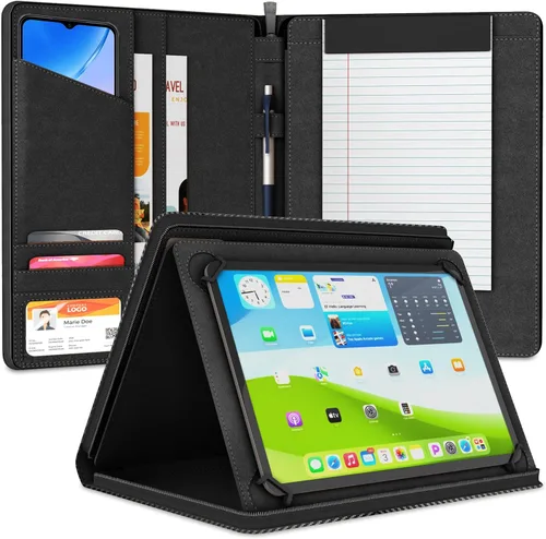 Miniatura 10 de Funda universal Padfolio – Organizador de tablet con soporte para bloc de notas – Compatible con iPad 10ª 11ª generación, iPad Pro 11, iPad 7 8 9
