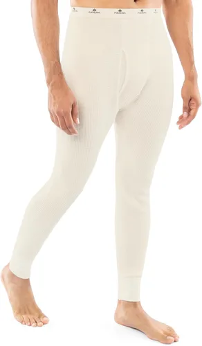 Miniatura 3 de Indera - Pantalón térmico de algodón pesado para hombre con punto de panal Johns de largo
