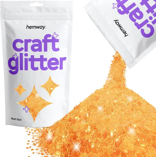 Miniatura 28 de Hemway Craft Glitter - Rojo Copos de lentejuelas metálicas de varios tamaños para manualidades de resina y epoxi Suministros para vasos