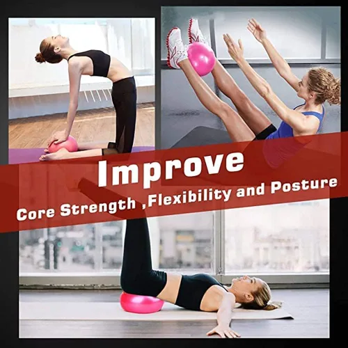 Miniatura 2 de Mini pelotas de yoga de 9 pulgadas para ejercicios de Pilates Terapia Balanceo Micropore Ball Barre Equipo para entrenamiento de estabilidad