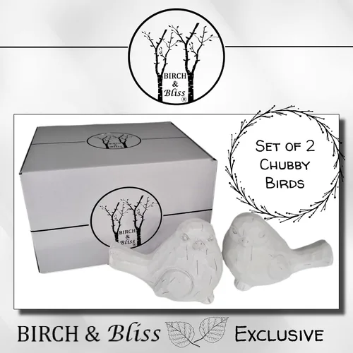 Miniatura 6 de Birch & Bliss Juego de 2 figuras rústicas talladas de pájaro envejecido rústico tallado para el hogar, mamá, familia, amigos, mujeres, hermosa boda