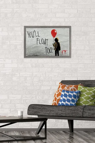 Miniatura 2 de Trends International Póster de pared flotante, 14.725 x 22.375 pulgadas, versión enmarcada de madera de granero