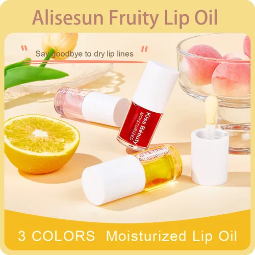 Miniatura 8 de 3 unidades de aceite labial hidratante hidratante para el cuidado de los labios, brillo labial hidratante, bálsamo labial tintado, aceite de brillo