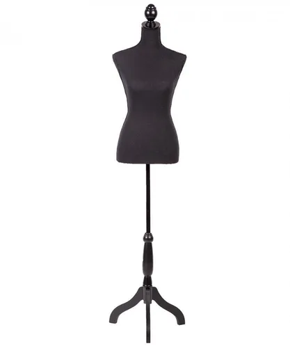 Maniquí Torso Manikin Forma de Vestido Femenino Modelo Torso Exhibición Cuerpo Maniquí Cuerpo 60-67 Pulgadas Altura Ajustable Trípode Soporte de
