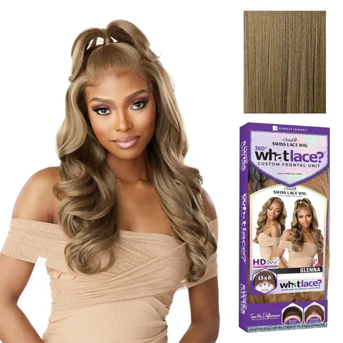 Miniatura 15 de Sensationnel Pelucas What Lace 13X6 - Glenna Encaje Frontal Atado a Mano Sin Pegamento Sintético con Densidad Natural Línea del Cabello Predepilada