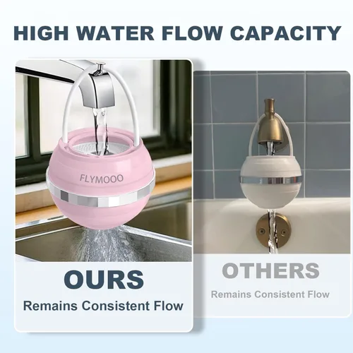 Miniatura 5 de FLYMOOO Filtro de baño para bañera, filtro de agua para grifo de bañera con 8 etapas y 2,500 galones de filtración para reducir los contaminantes