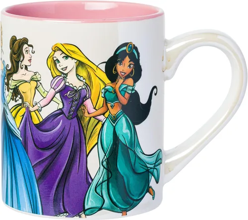 Miniatura 27 de Silver Buffalo Disney Princess La Bella y la Bestia Belle Sueños en Flor Rosas Taza de cerámica con asa esculpida en 3D, 20 onzas Belle Dreams in