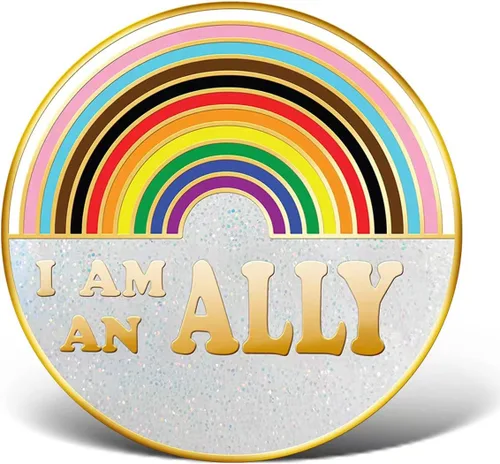 Arturbo Bandera del Orgullo LGBTQ - Broches de solapa esmaltados de arco iris, insignias divertidas para ropa, bolsas, mochilas, sombreros,