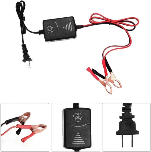 Miniatura 2 de Cargador de batería de coche 12V 1A, mantenedor de batería, cargador de goteo para barcos, motocicletas, vehículos todo terreno, cortadoras
