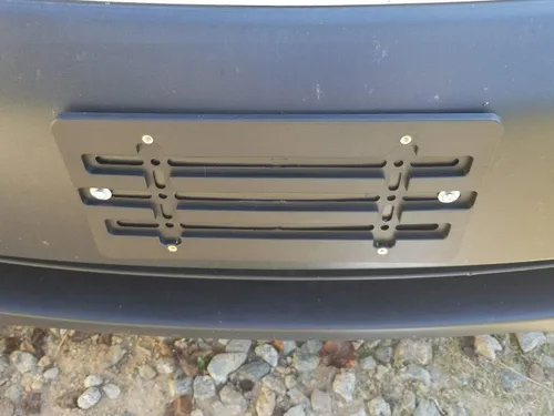 Soporte de placa de matrícula para todos los parachoques planos - Juego de montaje universal para etiquetas para automóviles, SUV, camiones,