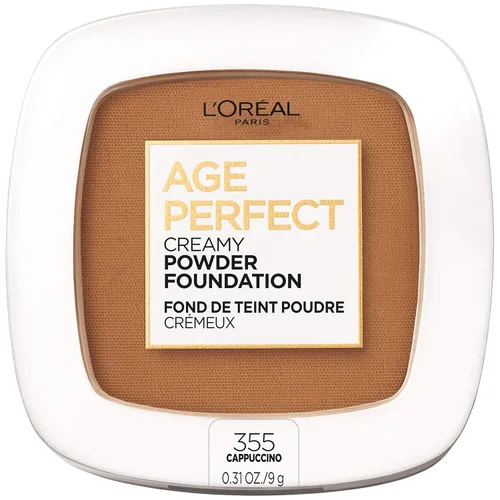 Miniatura 11 de L'Oréal Paris Age Perfect Creamy Powder Foundation Compact, 350 Classic Tan, 0.31 onzas Tan clásiico