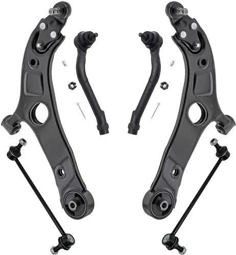 Miniatura 120 de Detroit Axle - Kit de extremo delantero para Chrysler 300 Dodge Charger Challenger 2011-2023, 2 brazos de control inferiores traseros 2 varillas