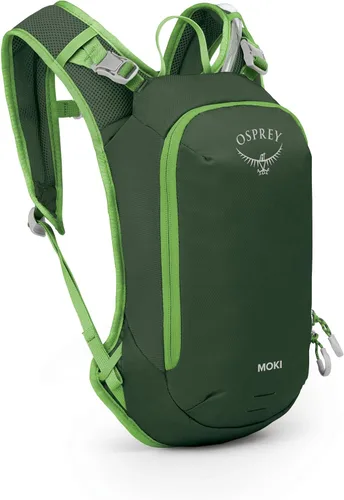 Osprey Moki 3L Mochila de ciclismo para niños con depósito hidráulico, toldo verde Dosel verde